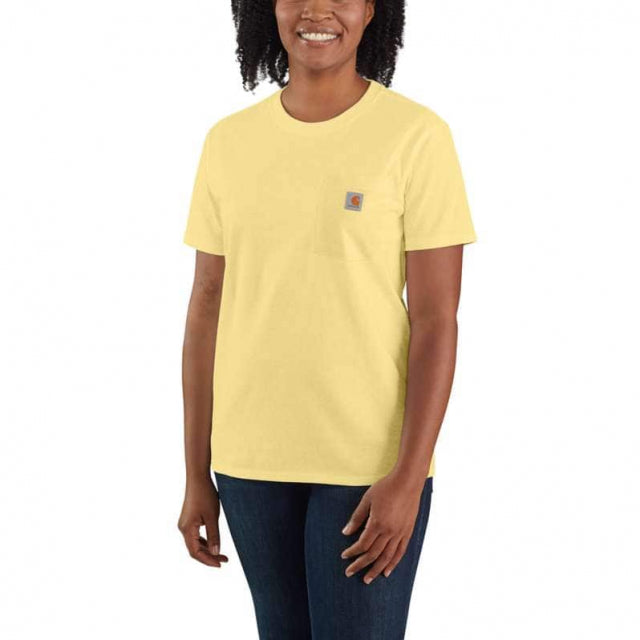 Carhartt Women's Loose Fit Heavyweight Short-sleeve Pocket T-shirt Pale sun
