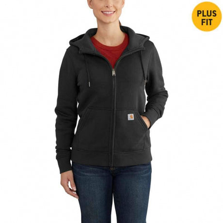 Carhartt Women's Relaxed Fit Midweight Full-zip Sweatshirt 001 black