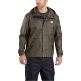 Carhartt Men's Loose Fit Midweight Rain Jacket 217 tarmac