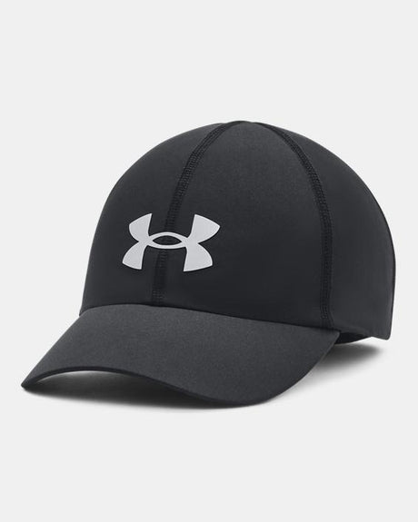 Under Armour Women's Ua Shadow Run Adjustable Cap Blk/blk/reflective