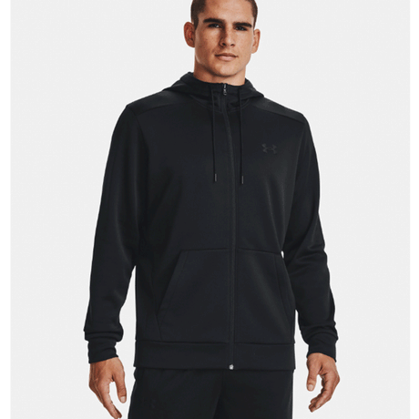 Under Armour Men's Armour Fleece Full-Zip Hoodie Black/Black