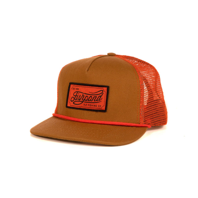 Fishpond Heritage Trucker Hat Sandbar/orange