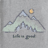 Life Is Good Womens Green Mountains L/s Crusher-lite Vee Heather gray