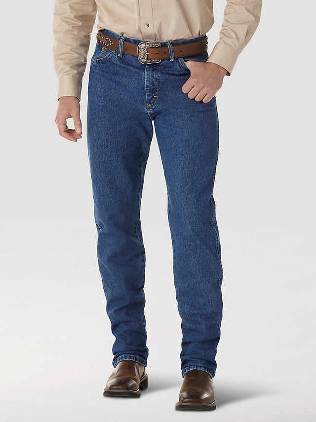 Wrangler Men's George Strait Cowboy Cut Original Fit Jean - Heavyweight Stone Denim Heavyweight Stone Denim