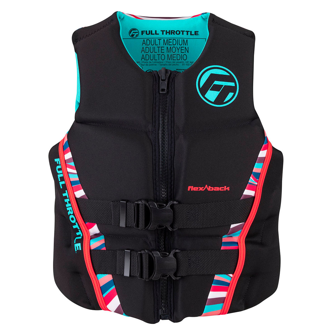 Full Throttle Women's Rapid-dry Flex-back Life Jacket (PFD) - Large Pink