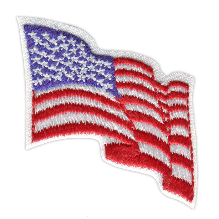 Girl Scouts Wavy American Flag Patch