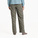 Life Is Good Womens Cardinal Winter Floral Snuggle Up Sleep Pant Moss green