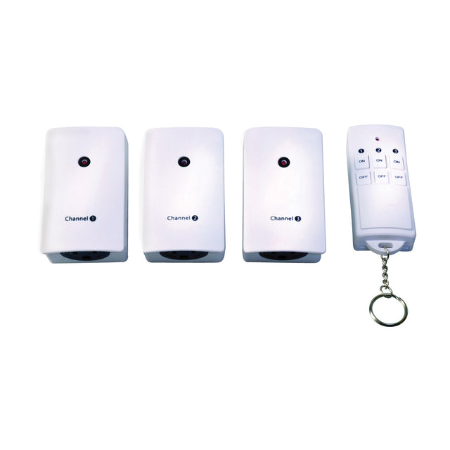 Woods Wireless Remote Control White / 3OUTLET