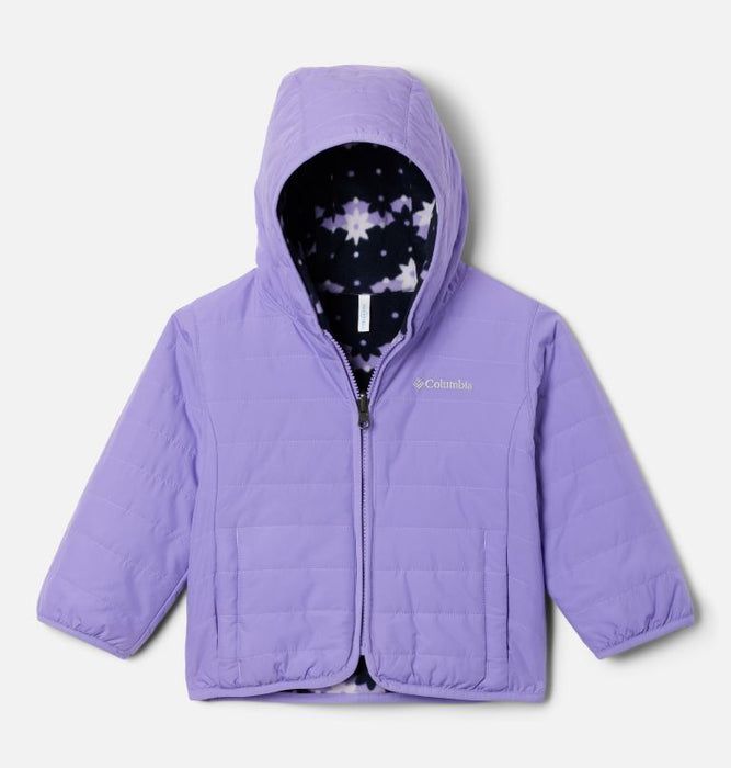 Columbia Toddler Girl's Double Trouble Reversible Jacket Paisley purple