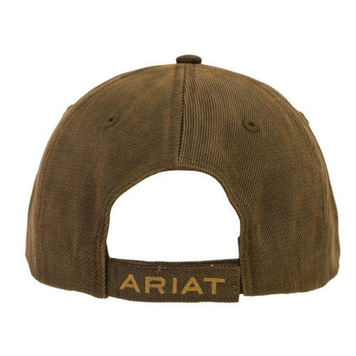Ariat Mens Barbed Wire Oil Skin Offset Logo Snapback Hat Cap