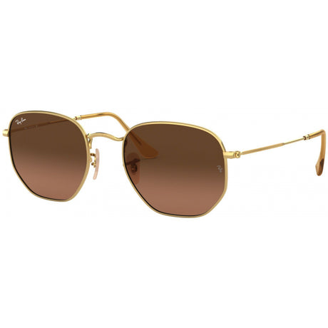 Ray-ban Hexagonal Metal Sunglasses Gold/Green