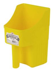 Miller Manufacturing 3 Quart Plastic Enclosed Feed Scoop YELLOW