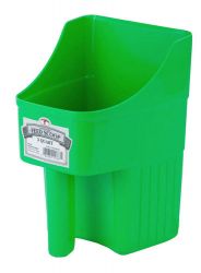 Miller Manufacturing 3 Quart Plastic Enclosed Feed Scoop LIME GREEN