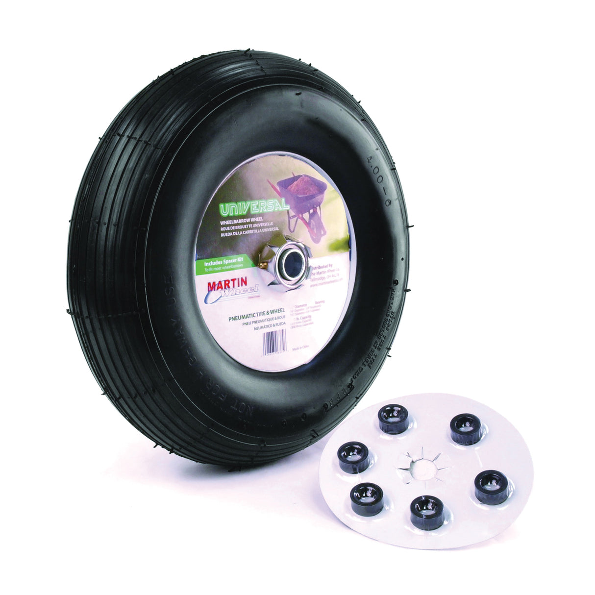 MARTIN Wheel Wheelbarrow Wheel with Universal Hub