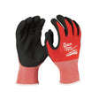 Milwaukee Tool Small Red Nitrile Level 1 Cut Resistant Dipped Work Gloves