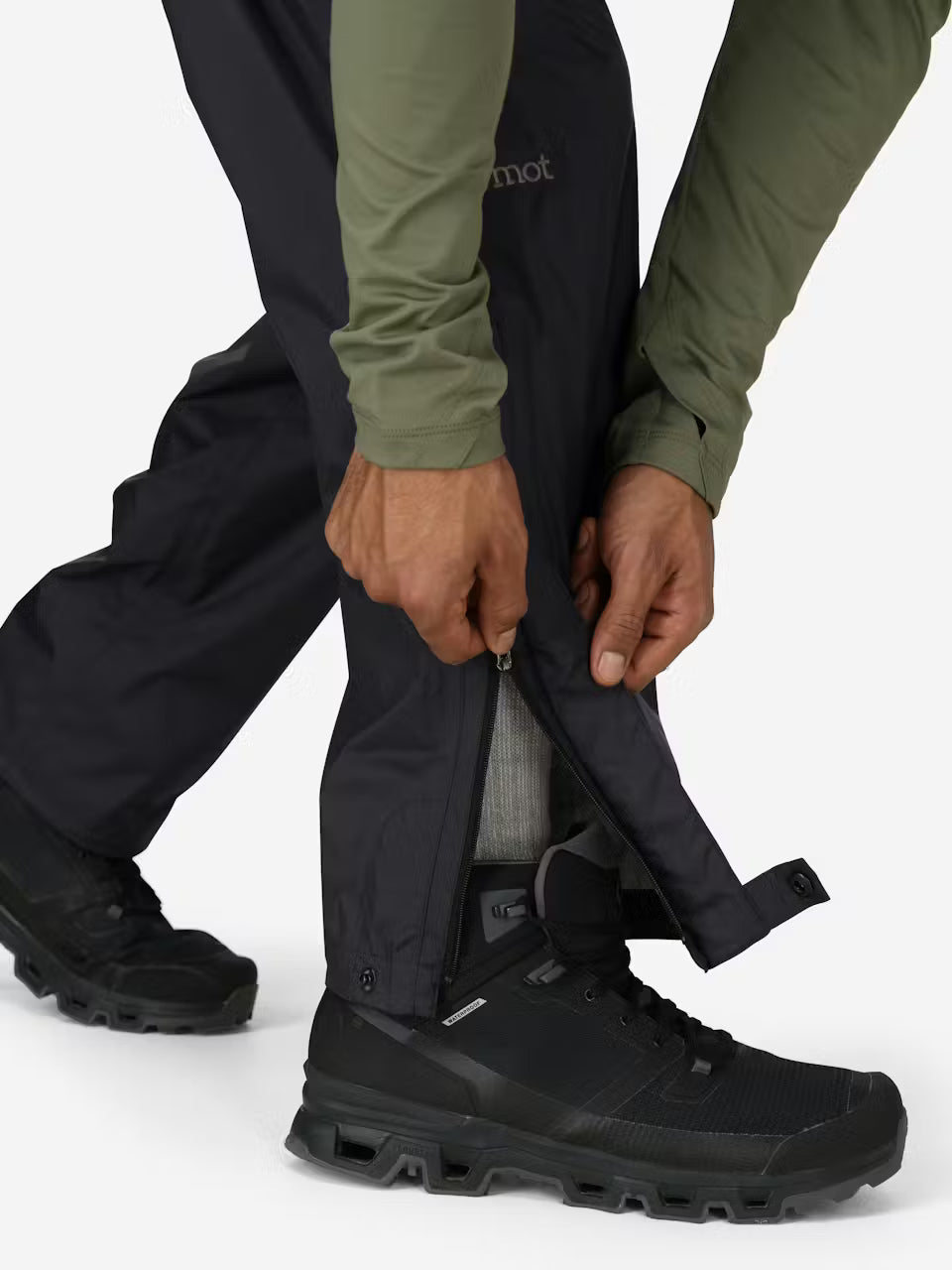 Marmot Mens Precip Eco Rain Pant Black