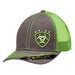 Ariat Offset Embroidered Shield Logo Snapback Hat - Lime Lime / Grey