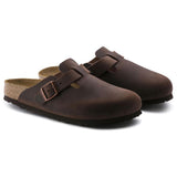 Birkenstock Boston Soft Footbed Oiled Leather Clog Habana oiled