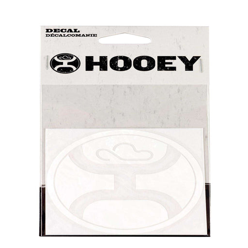 Hooey 6-inch Sticker Decal White