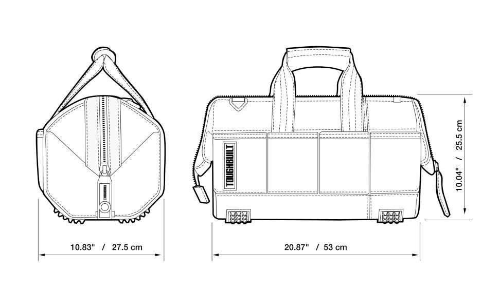 ToughBuilt 16-inch Massive Mouth Bag