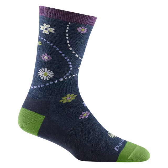 Darn Tough Women's Garden Crew Lightweight Sock - Bellflower Bellflower