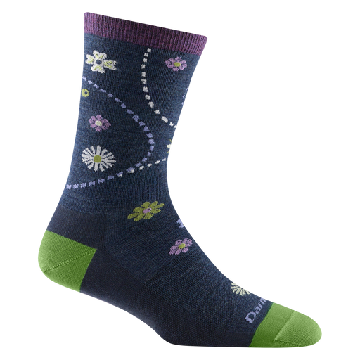 Darn Tough Women's Garden Crew Lightweight Sock - Bellflower Bellflower