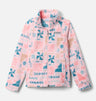 Columbia Girls Benton Springs II Printed Fleece Jacket - Satin Pink Outerbounds Satin Pink Outerboun