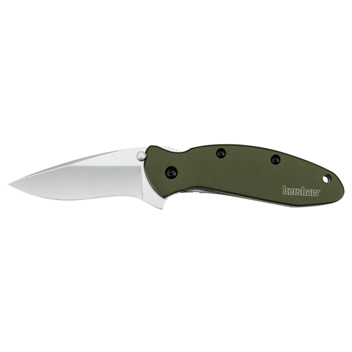 Kershaw Scallion Aluminum Knife - Stainless Steel/olive Drab Ss/ol drab