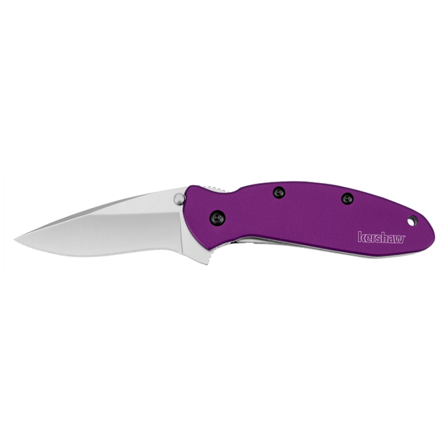 Kershaw Scallion Aluminum Knife - Stainless Steel/purple Ss/purple