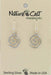 Nature Cast Metalworks Flat Spiral Sterling Silver Dangle Earring