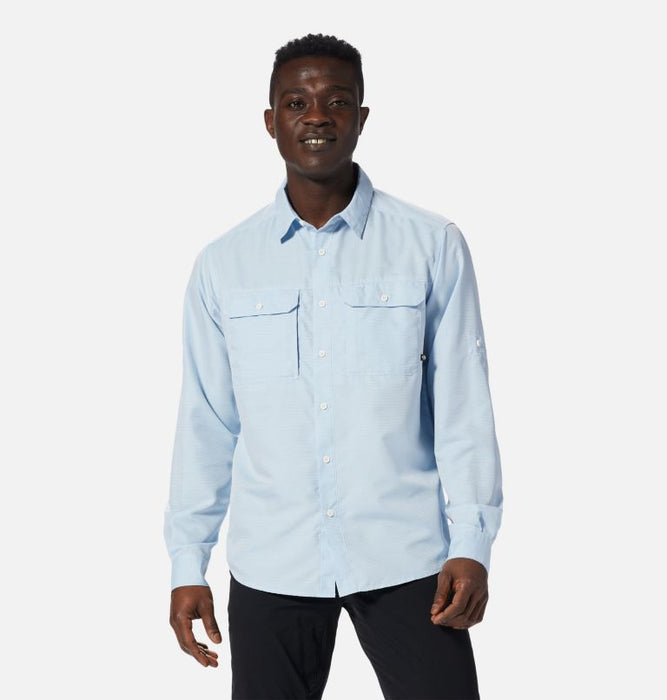 Mountain Hardwear Men's Canyon Long Sleeve Shirt Blue Chambray