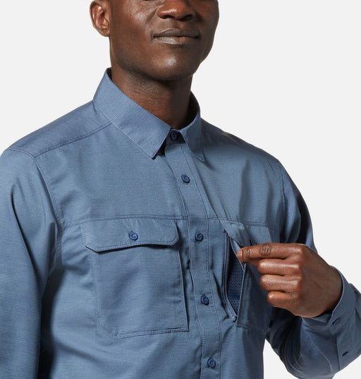 Mountain Hardwear Men's Canyon Long Sleeve Shirt - Zinc Zinc