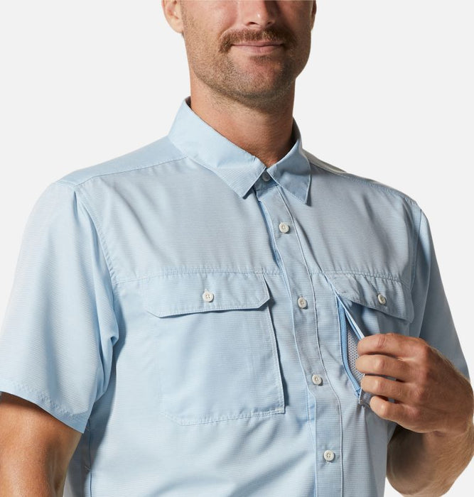 Mountain Hardwear Men's Canyon Short Sleeve Shirt - Blue Chambray Blue Chambray