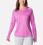 Columbia Women's Tidal Tee Hoodie - PFG - Bright Lavender/White Logo Bright Lavender/White Logo