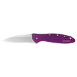 Kershaw Leek Aluminum Knife - Stainless Steel/purple Ss/purple