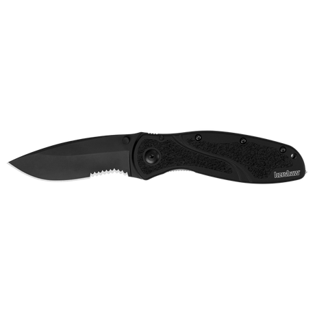 Kershaw Bluer Glassbreaker Knife - Black/black Blk/blk