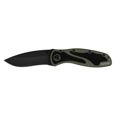 Kershaw Bluer Knife - Black/olvive Blk/olv