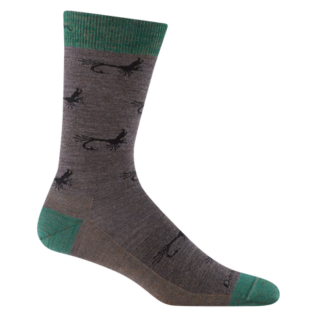 Darn Tough Men's Mcfly Crew Lightweight Lifestyle Sock - Taupe Taupe