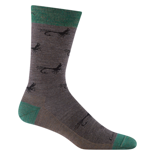 Darn Tough Men's Mcfly Crew Lightweight Lifestyle Sock - Taupe Taupe