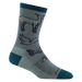 Darn Tough Women's Woodland Creatures Crew Lightweight Sock - Seafoam Seafoam