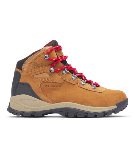 Columbia Women's Newton Ridge Plus Waterproof Amped Hiking Boot - Elk/Mountain Red Elk/Mountain Red