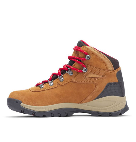 Columbia Women's Newton Ridge Plus Waterproof Amped Hiking Boot - Elk/Mountain Red Elk/Mountain Red