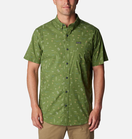 Columbia Men's Rapid Rivers Printed Short Sleeve Shirt - Canteen Explorer Canteen Explorer