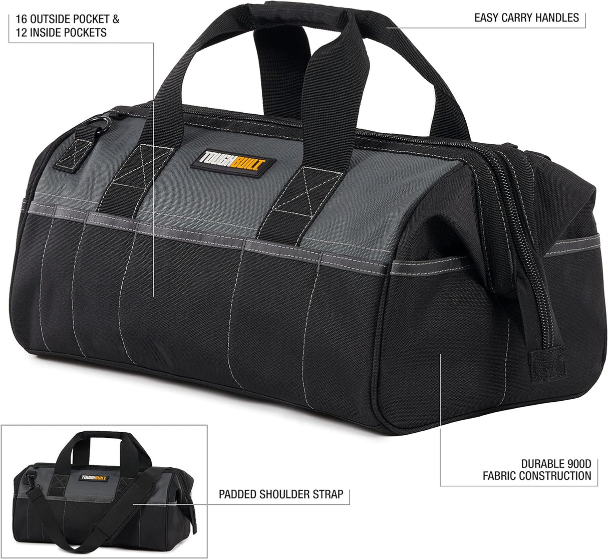 ToughBuilt 18-inch Builder Tool Bag