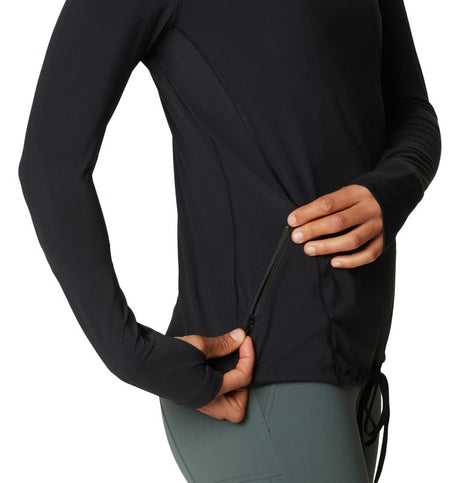 Mountain Hardwear Women's Crater Lake Long Sleeve Hoody - Black Black