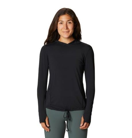 Mountain Hardwear Women's Crater Lake Long Sleeve Hoody - Black Black