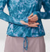 Mountain Hardwear Women's Crater Lake Long Sleeve Hoody - Baltic Blue Spore Dye Baltic Blue Spore Dye Print