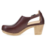 Dansko Women's Sassy Milled Heel Shoe - Cordovan Cordovan