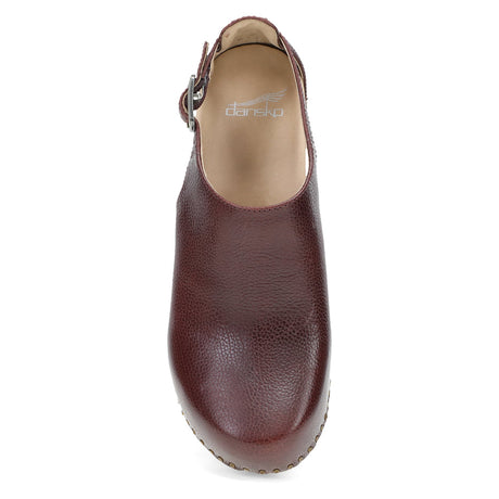 Dansko Women's Sassy Milled Heel Shoe - Cordovan Cordovan