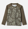 Columbia Kids Toddler Sandy Shores Printed Long Sleeve Sunguard Shirt - Stone Green Pasteled Tonal / Stone Green Stone Green Pasteled Tonal / Stone Green